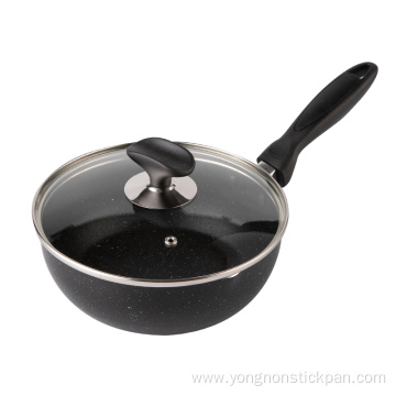 Aluminum non stick frying pan with lid